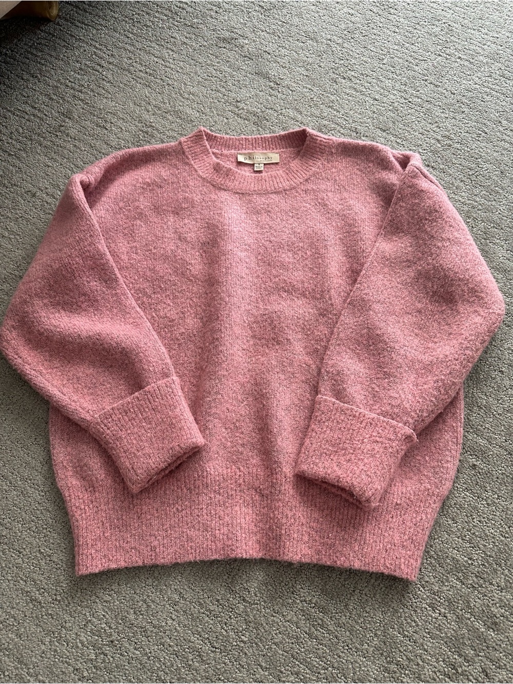 Philosophy Soft Rose Crewneck Sweater